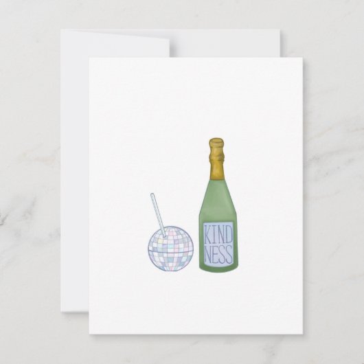 親切な応援のカップ年賀状 シーズンカード (正面)