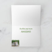 親切な思慮深い羊の誕生日 カード (内部)