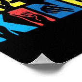 親切な愛のサイン言語手自閉症が待っている ポスター (角)