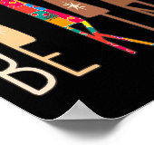 親切な手手話の言語Aslパズル自閉症に気付く ポスター (角)