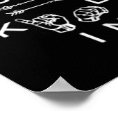 親切な手話の言語先生グラフィックろうTe ポスター (角)
