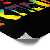 親切な手話パズル自閉症の意識 ポスター (角)