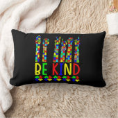 親切な手話パズル自閉症の意識 ランバークッション (ブランケット)