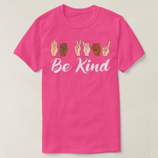 親切な手話先生通訳 Tシャツ (デザイン正面)