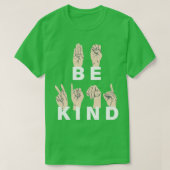 親切な手話17 Tシャツ (デザイン正面)