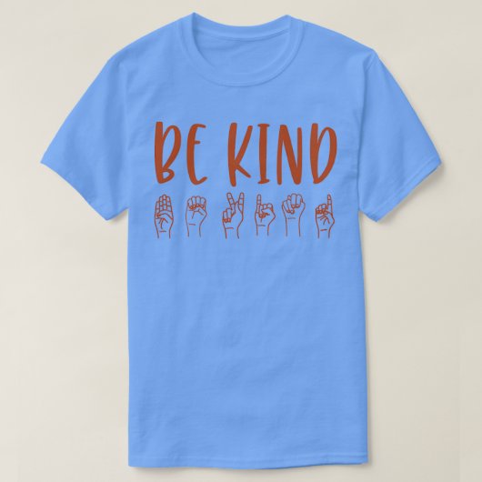 親切な手話1 Tシャツ (デザイン正面)