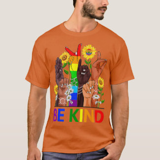 親切な手話LGBTQ Tシャツ