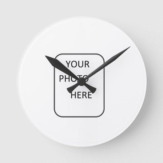 親切な時計のあなたの1つを作って下さい ラウンド壁時計 (正面)