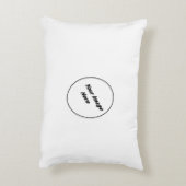 親切な枕のあなたの1つを作って下さい アクセントクッション (裏面(縦))