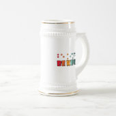 親切な点字識字盲認識度 ビールジョッキ (正面右)