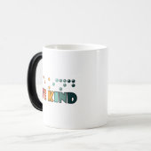 親切な点字識字盲認識度 モーフィングマグカップ (正面左)