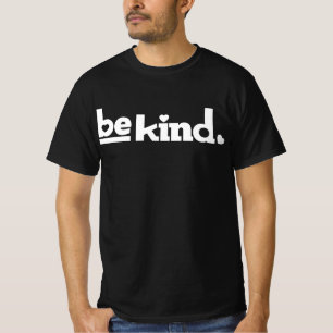 親切な白い文字のスローガンTシャツ Tシャツ