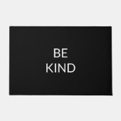 親切な白黒のミニマルシンプルリスト ドアマット (正面)