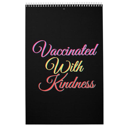 親切な磁石で予防接種を受ける カレンダー (カバー)