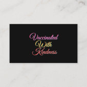 親切な磁石で予防接種を受ける 名刺 (正面)