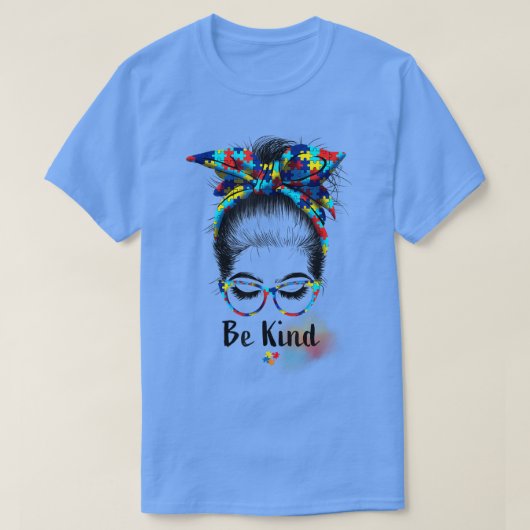 親切な自閉症意識メッシーバンガール先生au tシャツ (デザイン正面)