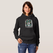 親切な自閉症意識乱雑Bun女の子ティーズ自炎 パーカ (正面フル)