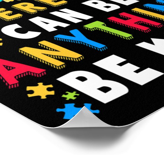 親切な自閉症意識Aslママ先生親切18 ポスター (角)