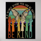 親切な自閉症意識ASLママ先生親切 ポスター (正面)