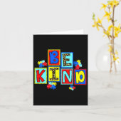 親切な自閉症意識Asl優しさ自閉症ママT カード (黄色い花)