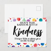 親切な行為で愛を広げよう - 憎しみではなく ポストカード (正面/裏面)