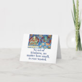 親切な行為なし – 思いやりの引用文 カード (正面)