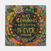 親切な行為は小さな親切トレンディーおもしろい マグネット (正面)