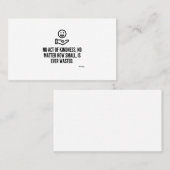 親切な行為 名刺 (正面/裏面)