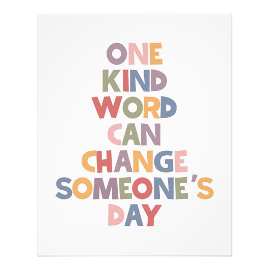 親切な言葉で人の日を変えることができる フォトプリント            (正面)