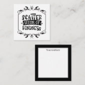 親切な言葉の芸術の種をまく ノートカード (正面/裏面)