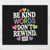 親切な言葉は巻き戻せないおもしろい ビールラベル (シングルラベル)