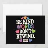 親切な言葉は巻き戻せないおもしろい 招待状 (正面/裏面)