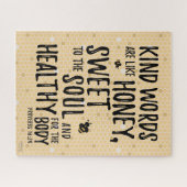 親切な言葉は蜂蜜のようなものだ、箴言16:24 - GLS ジグソーパズル (横)