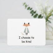 親切な赤キツネウッドランド動物確認カード 招待状 (スタンド正面)