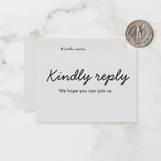 親切な返信の曲の要求の追加の名前の文字ミニマルca ノートカード (正面/裏面インサイチュ)