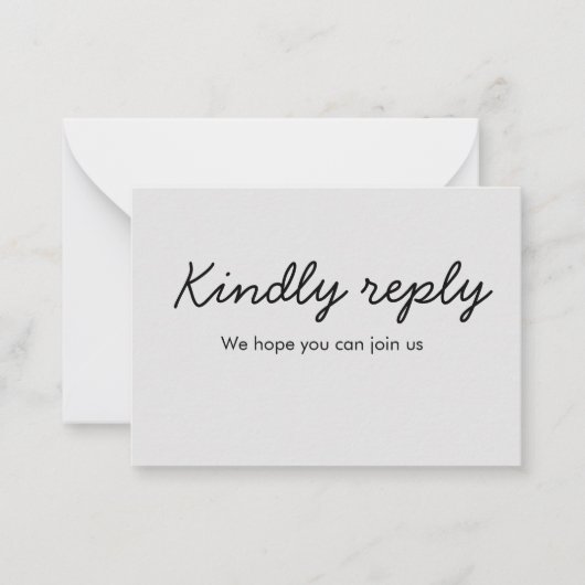 親切な返信の曲の要求の追加の名前の文字ミニマルca ノートカード (正面)