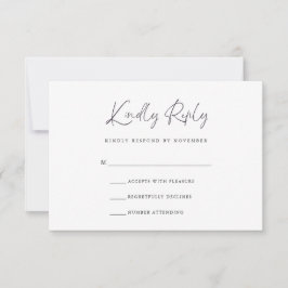 親切な返信の返信カード 出欠カード