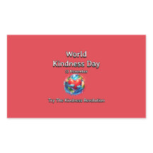 親切な革命。世界の親切な日。