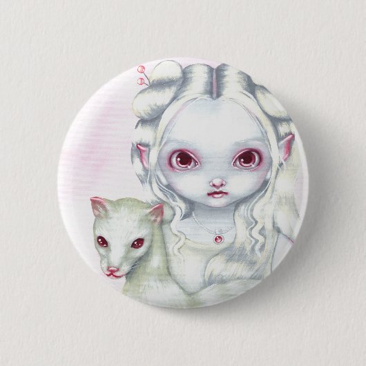 "親切な"ボタンの2 缶バッジ (正面)