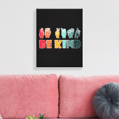 親切なASLアメリカ手話 キャンバスプリント (インサイチュ (リビング))