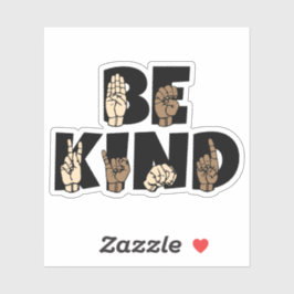 親切なASLアメリカ手話 シール