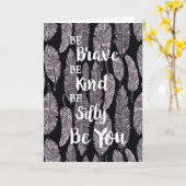 親切にしなさい間抜けね カード (黄色い花)