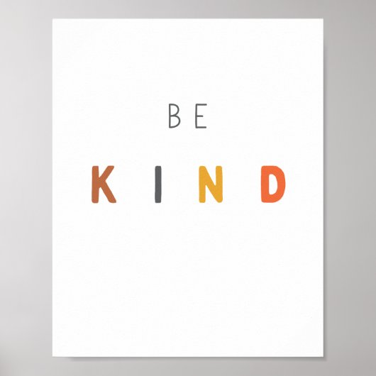 親切にしなさい。ポスターとプリント ポスター (正面)