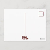 親切にするマルーンベジタリアン ポストカード (裏面)