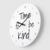 親切にする時間の大きな丸いアクリル壁時計 ラージ壁時計 (傾斜)
