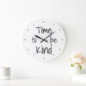 親切にする時間の大きな丸いアクリル壁時計 ラージ壁時計 (ホーム)