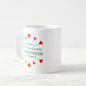 親切にする コーヒーマグカップ (正面左)