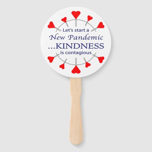 親切にする ハンドファン (裏面)