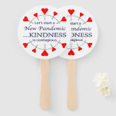 親切にする ハンドファン (正面&裏面)