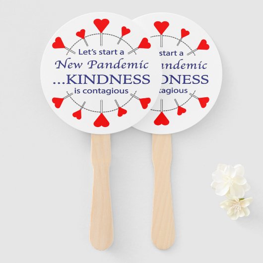 親切にする ハンドファン (正面&裏面)